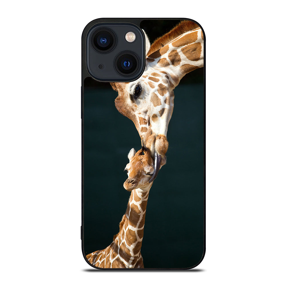 MOM TOUCHES BABY GIRAFFE iPhone 14 Plus Case