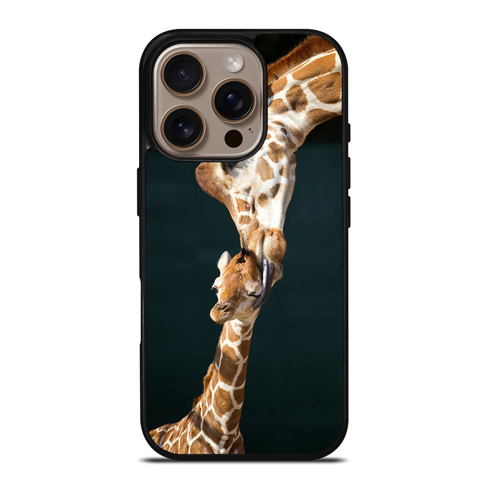 MOM TOUCHES BABY GIRAFFE iPhone 16 Pro Case