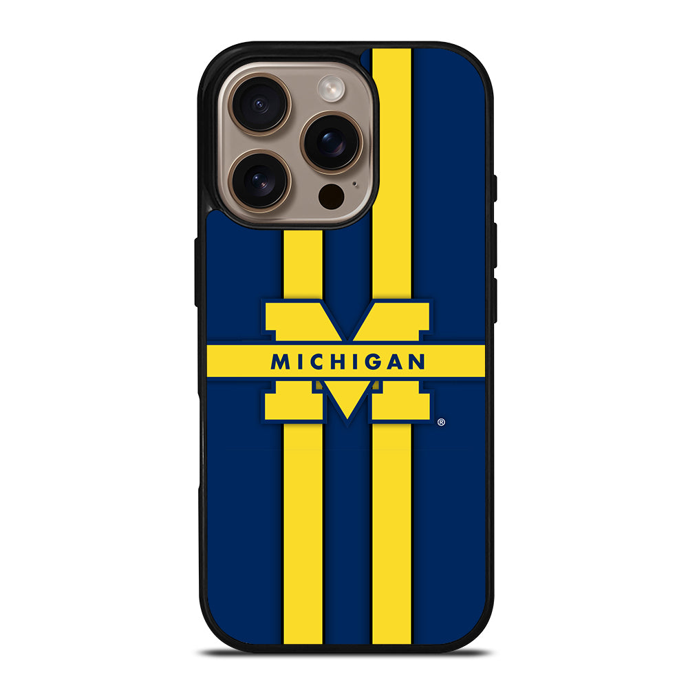 Michigan Wolverines Logo iPhone 16 Pro Case