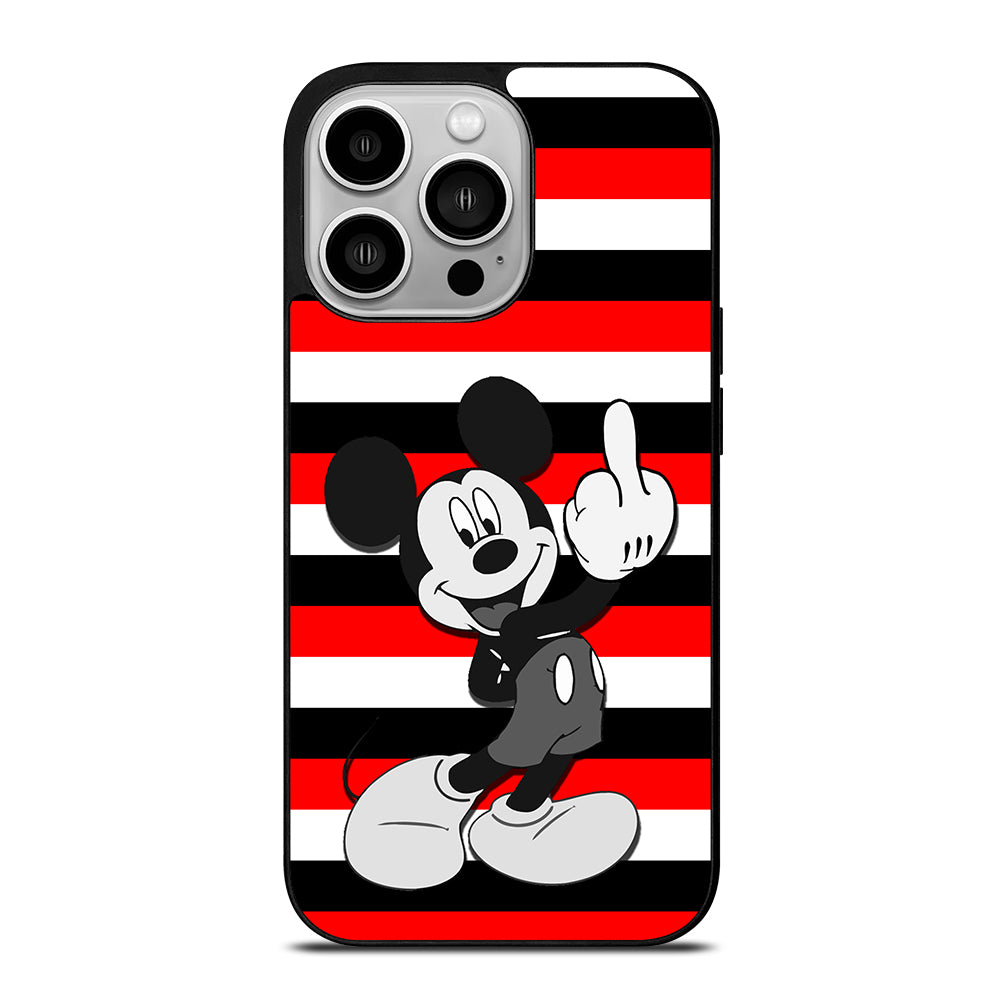 Mickey Mouse Middle Finger iPhone 14 Pro Case