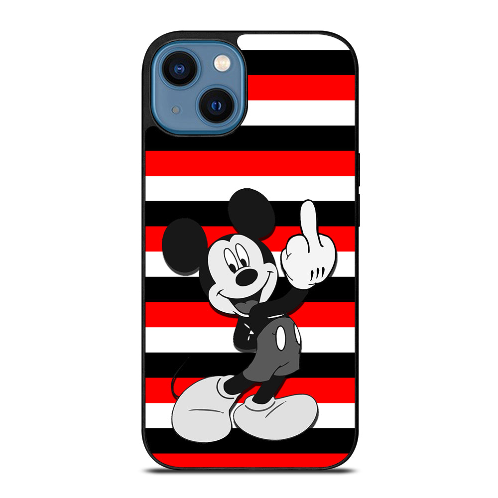 Mickey Mouse Middle Finger iPhone 14 Case