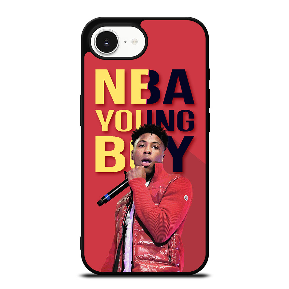 NBA Young Boy Rapper Singer iPhone 16e case black TPU silicone rubber protective cover by Casedear