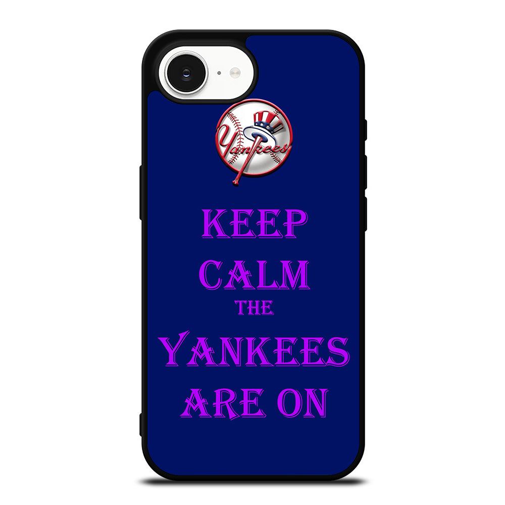 NEW YORK YANKEES ARE ON iPhone 16e case black TPU silicone rubber protective cover by Casedear