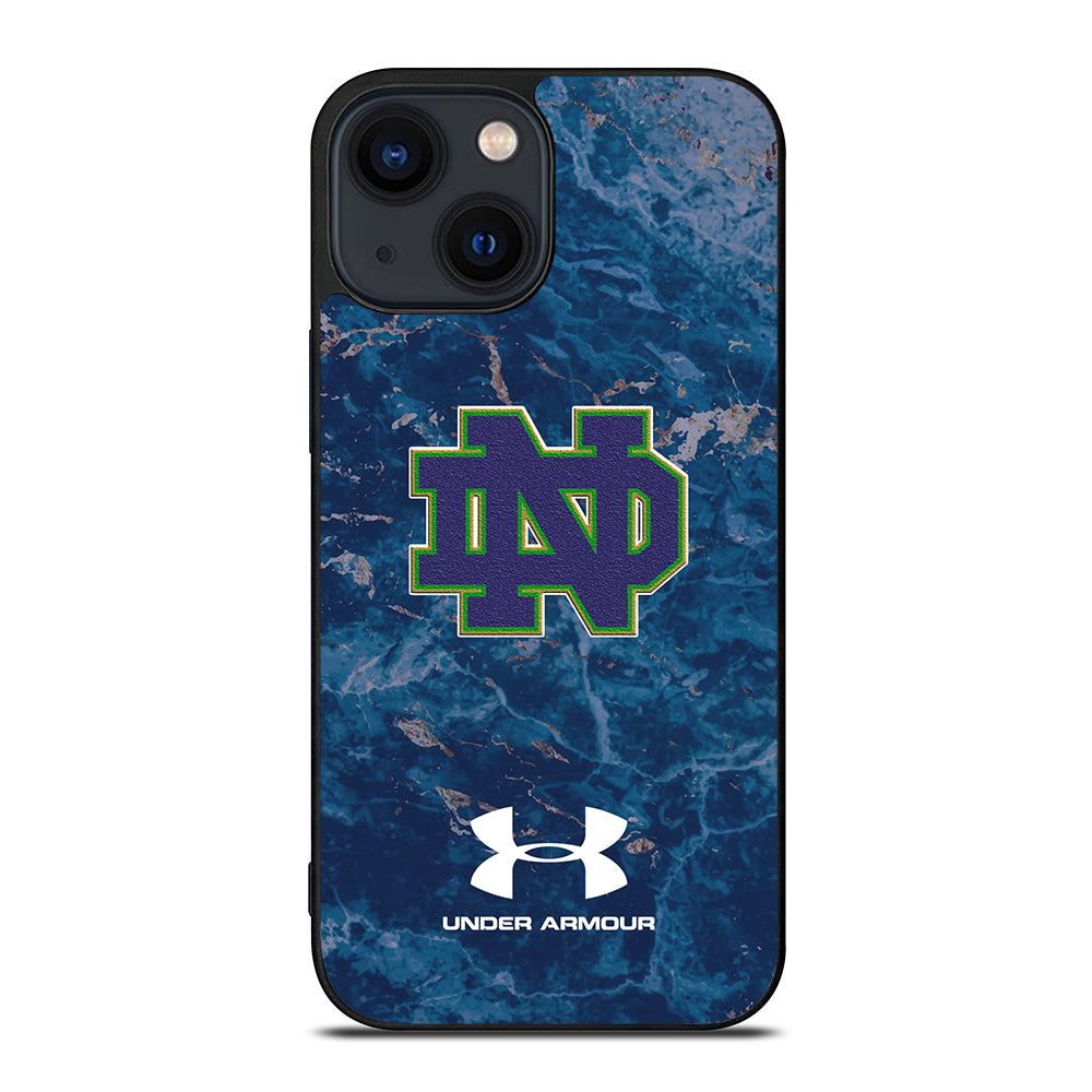 Notre Dame Under Armour Marble iPhone 14 Plus Case