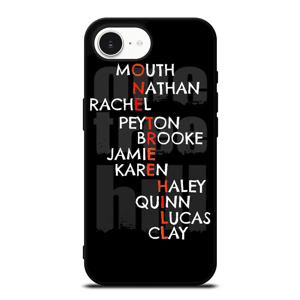 ONE TREE HILL LETTER iPhone 16e case black TPU silicone rubber protective cover by Casedear