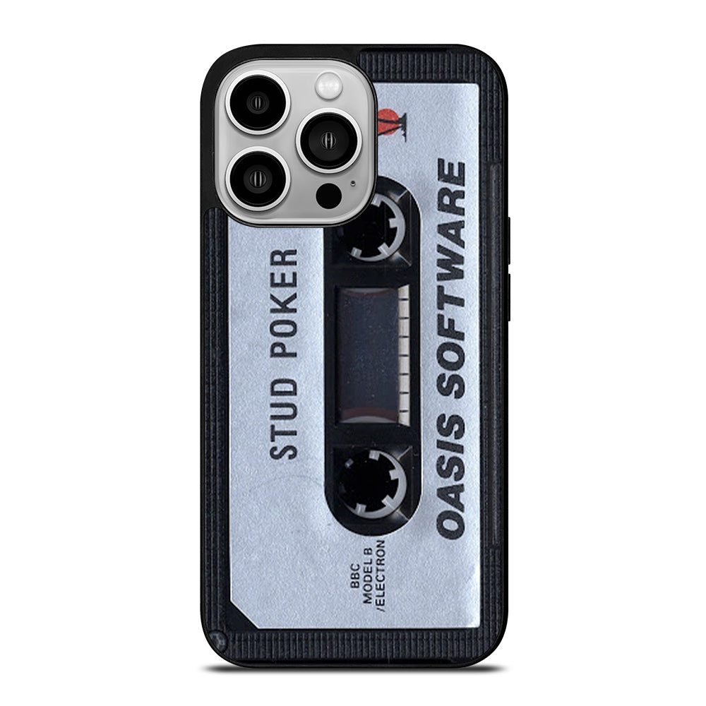 Oasis Cassette Stud Poker iPhone 14 Pro Case