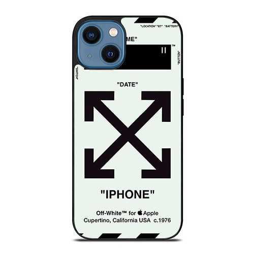 Off White Time Date iPhone 14 Case