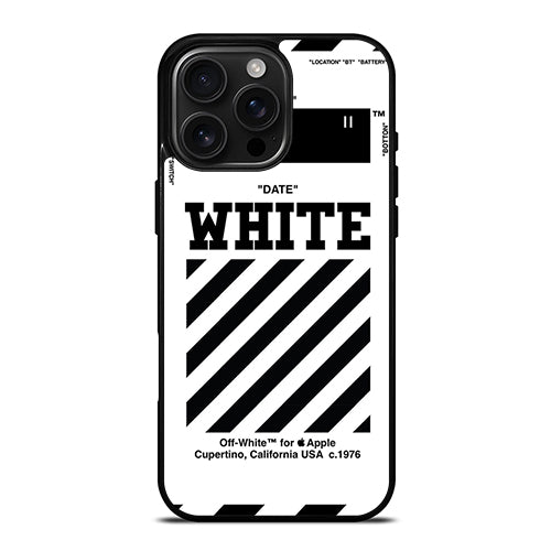 Off White Straight iPhone 16 Pro Max Case