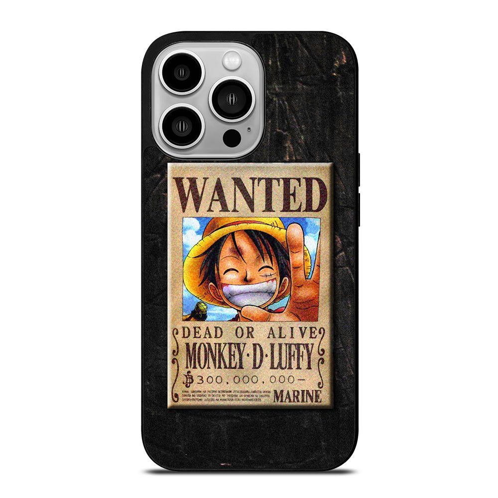 One Piece Luffy Wanted iPhone 14 Pro Case