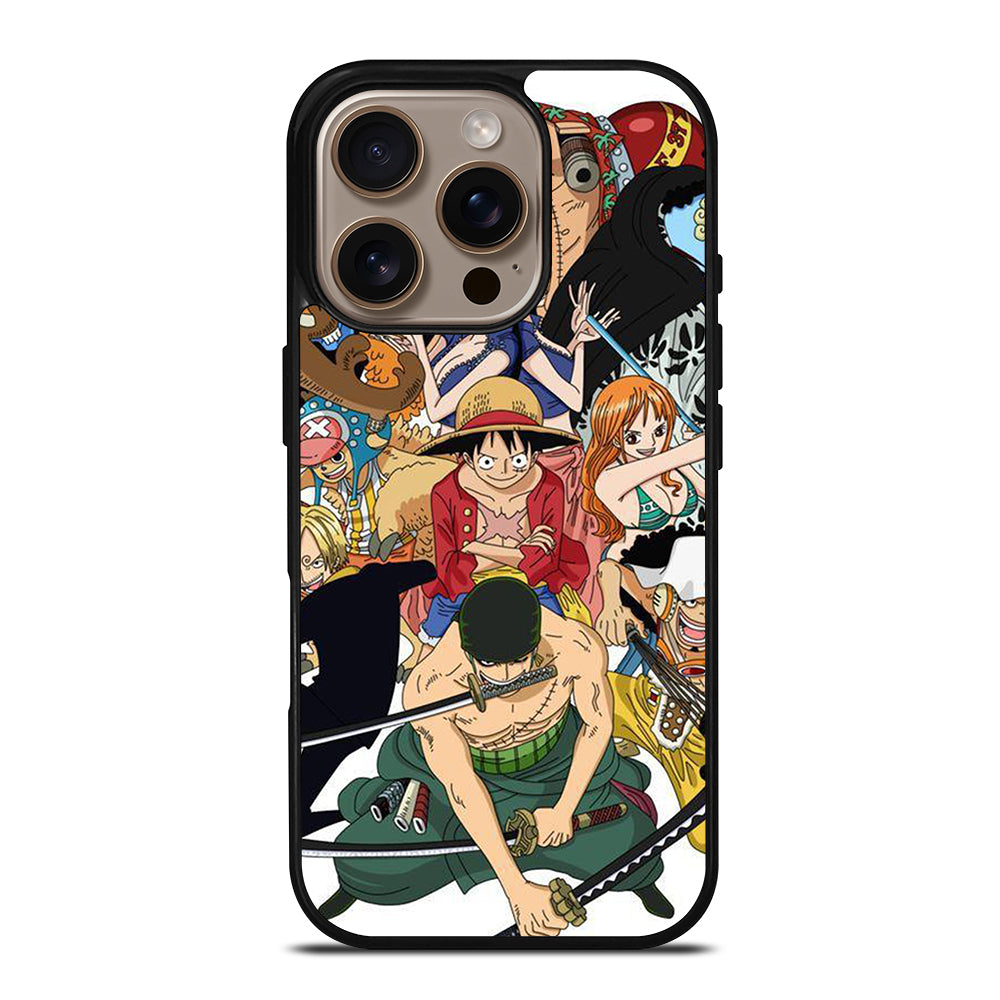 One Piece Luffy Print iPhone 16 Pro Case