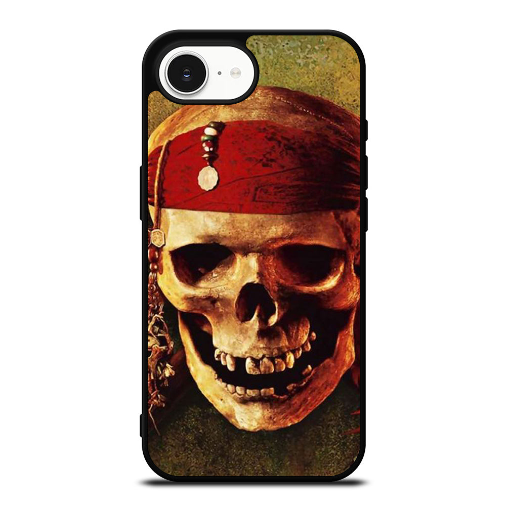 PIRATES OF THE CARIBBEAN DEAD MANS CHEST iPhone 16e case black TPU silicone rubber protective cover by Casedear
