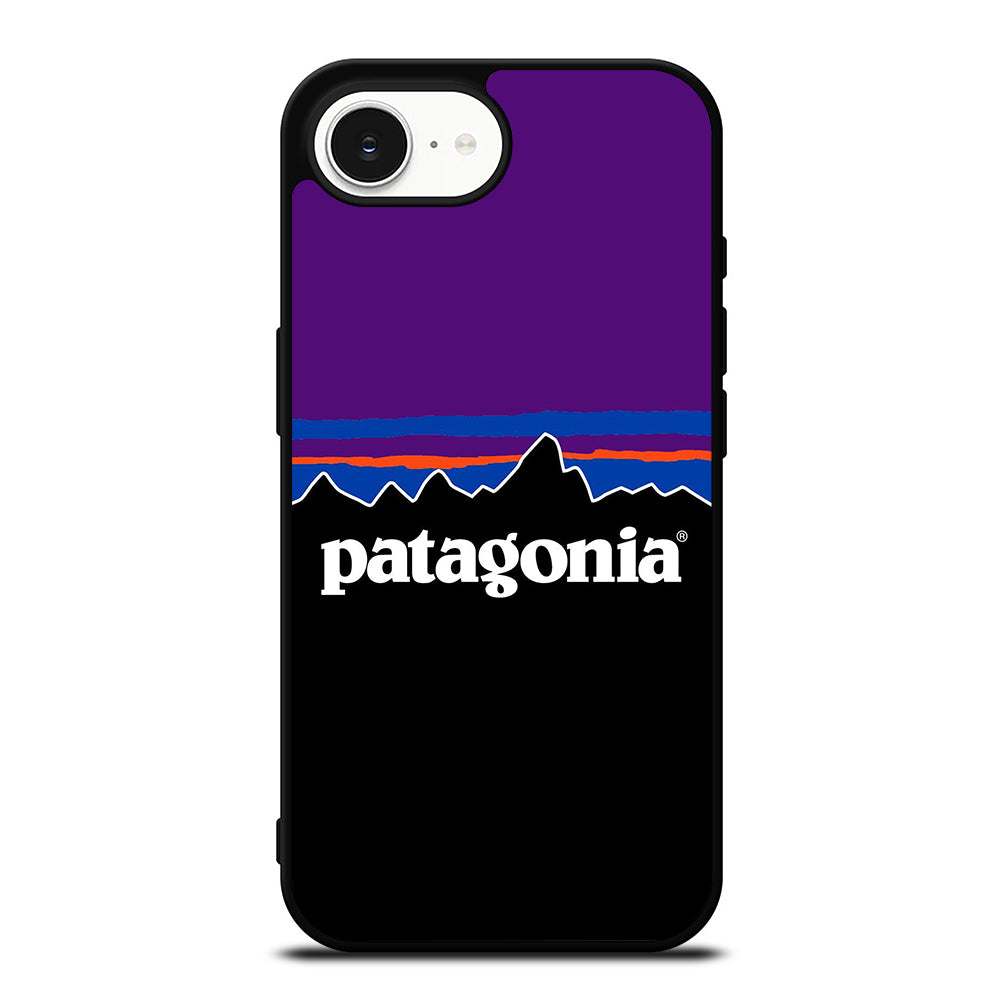 Patagonia Fishing Logo iPhone 16e case black TPU silicone rubber protective cover by Casedear