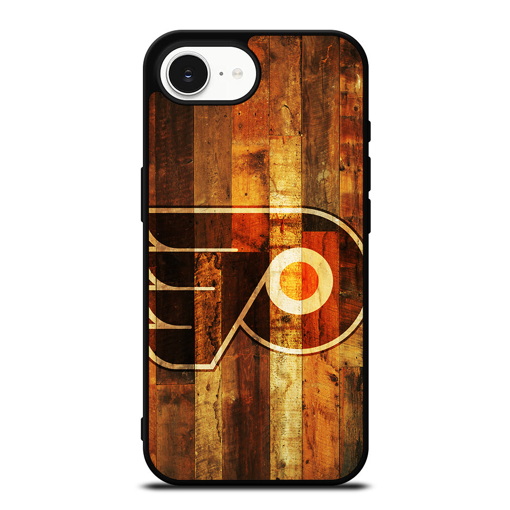 Philadelphia Flyers NHL iPhone 16e case black TPU silicone rubber protective cover by Casedear