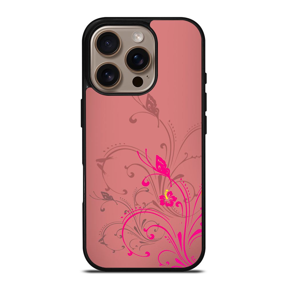 Pink Swirls iPhone 16 Pro Case