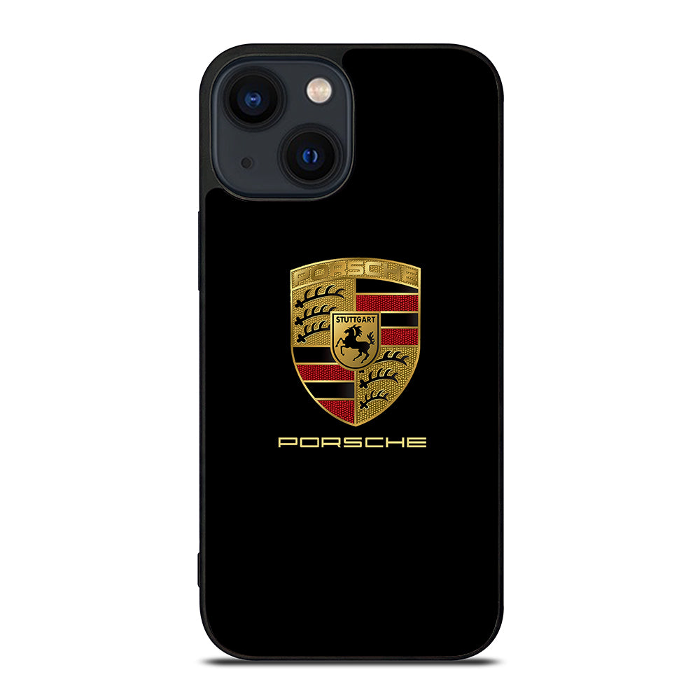 Porsche In Black Logo iPhone 14 Plus Case