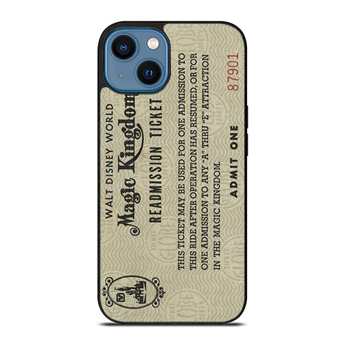 Readmission Ticket Print Walt Disney World iPhone 14 Case