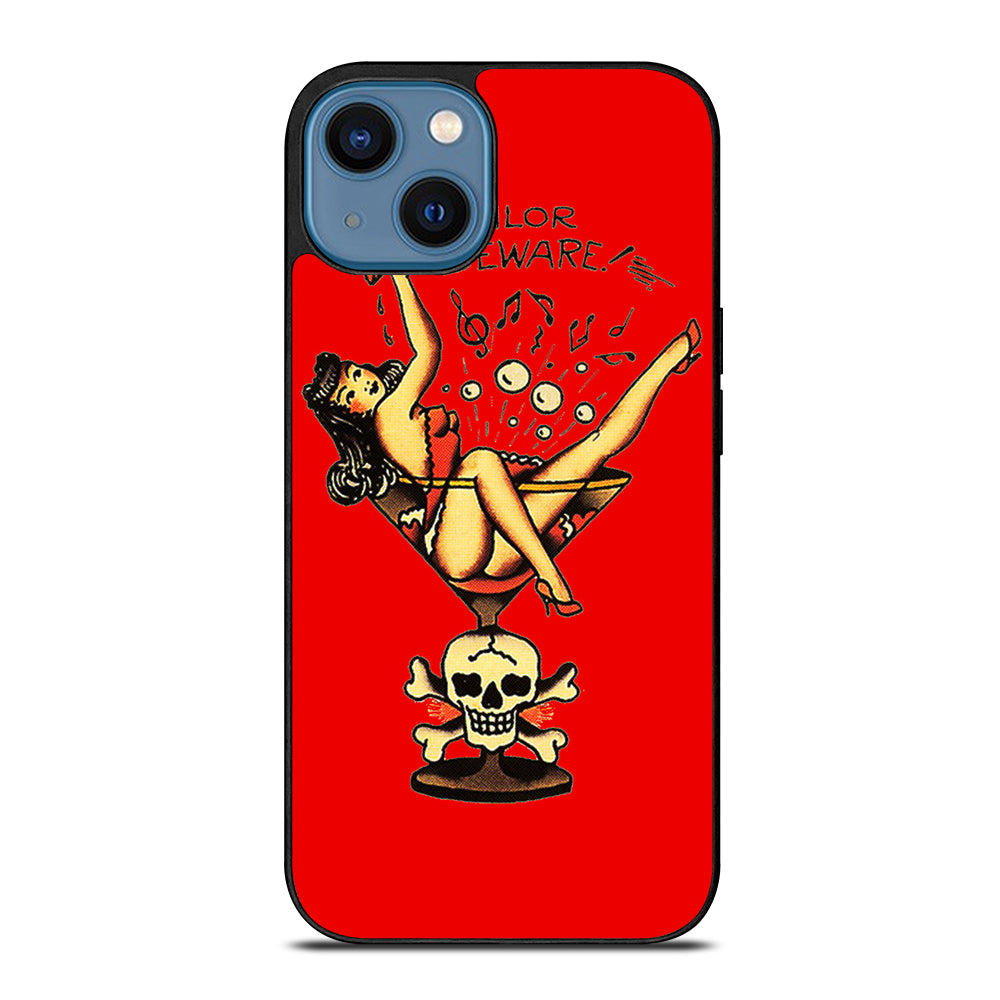 SAILOR JERRY BEWARE iPhone 14 Case