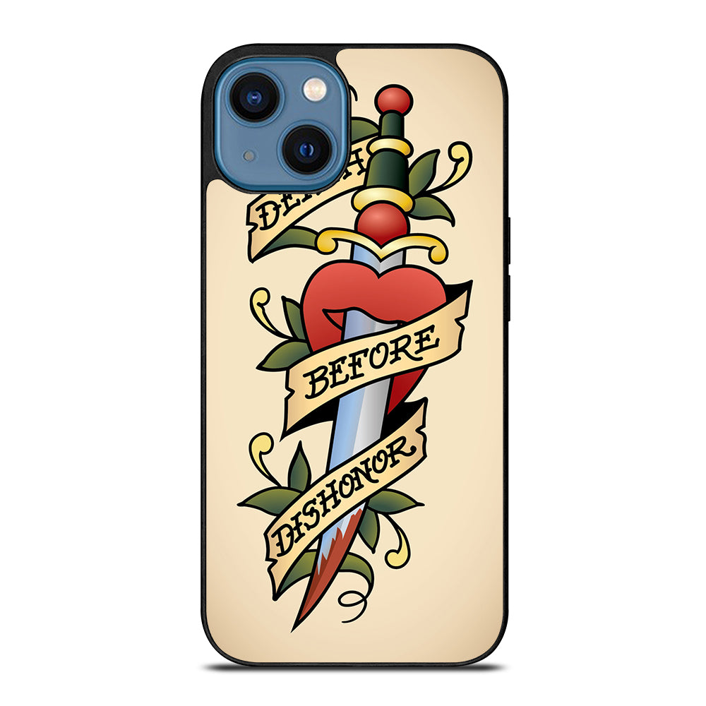 SAILOR JERRY DEATH BEFORE DISHONOR iPhone 14 Case