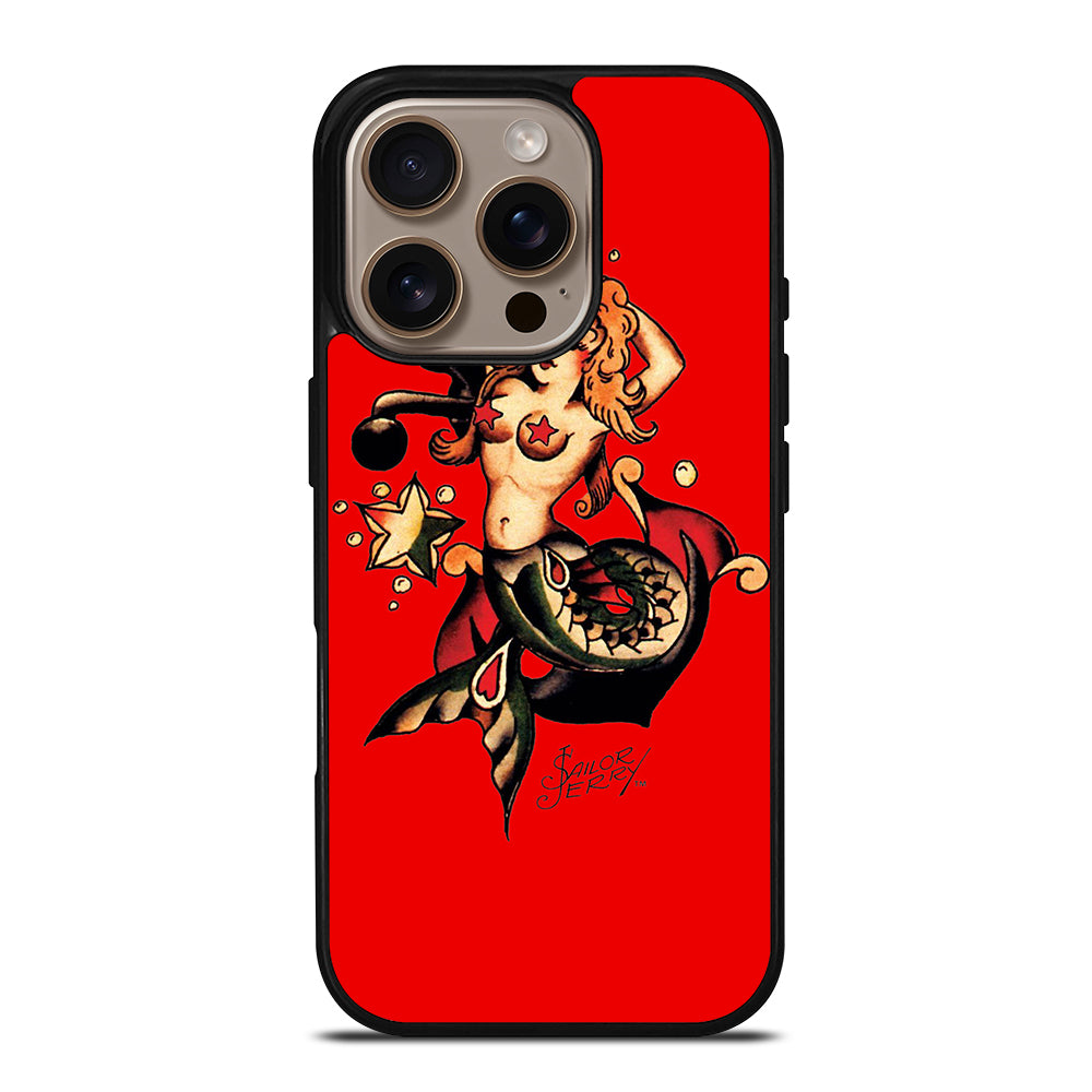 SAILOR JERRY MERMAID TATTOO iPhone 16 Pro Case