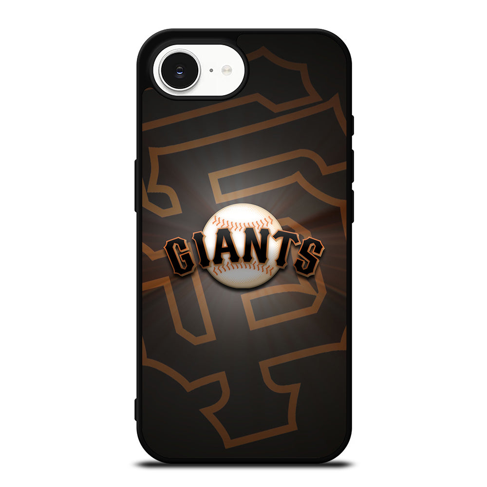SAN FRANCISCO GIANTS SHINE iPhone 16e case black TPU silicone rubber protective cover by Casedear