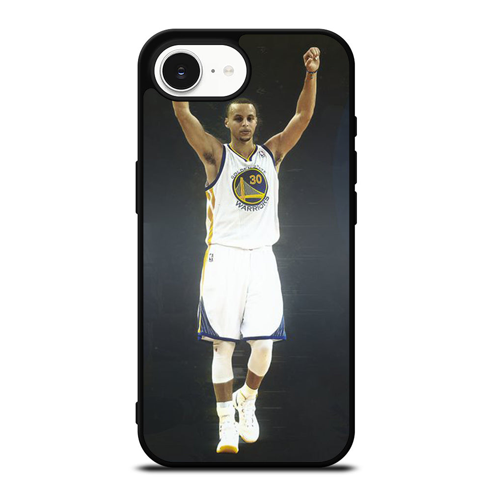 STEPHEN CURRY CELEBRATION iPhone 16e case black TPU silicone rubber protective cover by Casedear