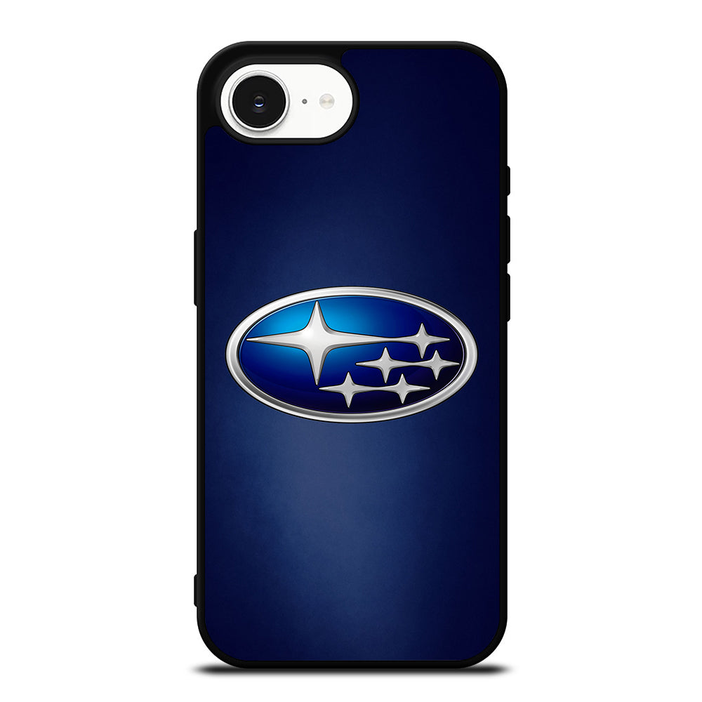 SUBARU LOGO iPhone 16e case black TPU silicone rubber protective cover by Casedear