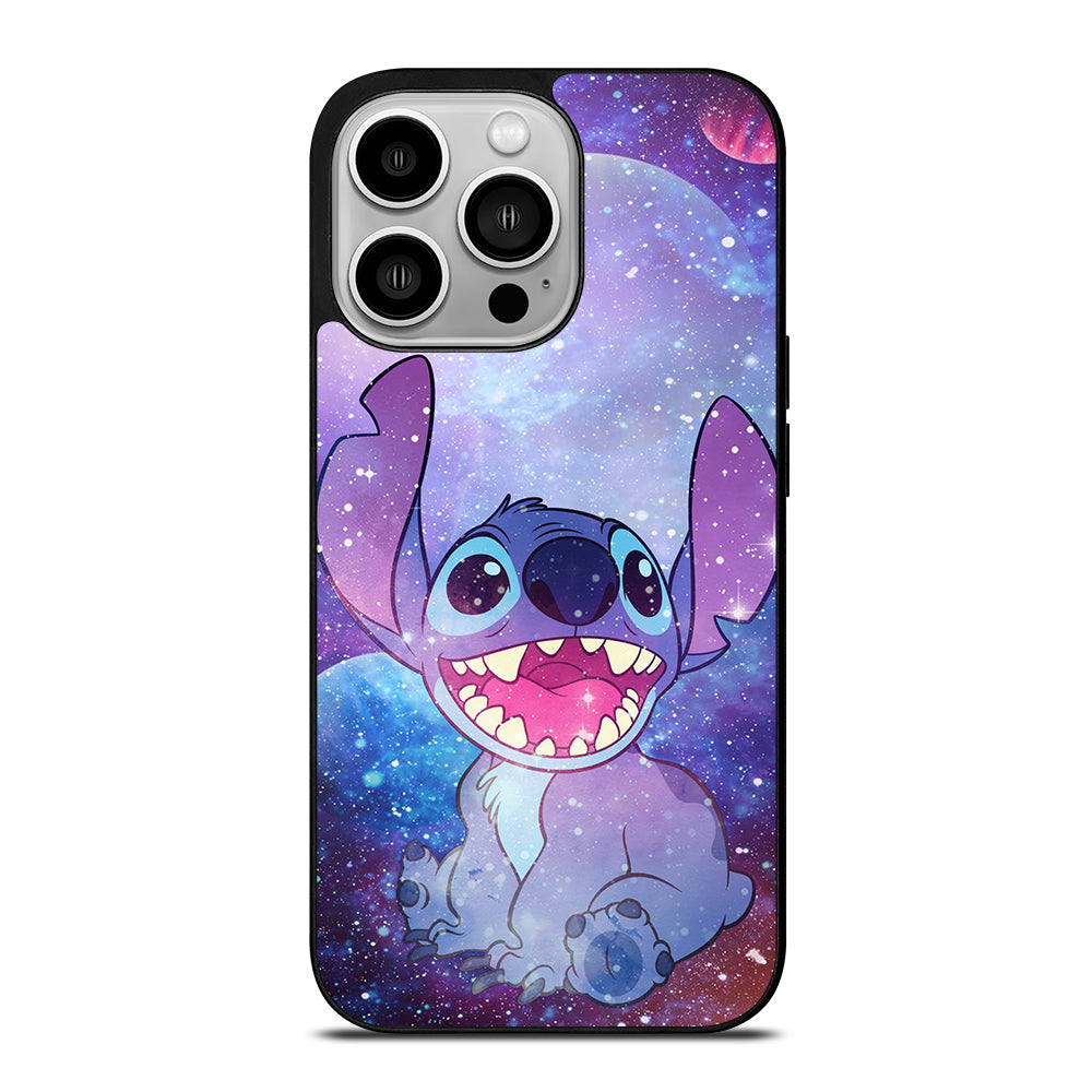 Stitch Cartoon Galaxy iPhone 14 Pro Case