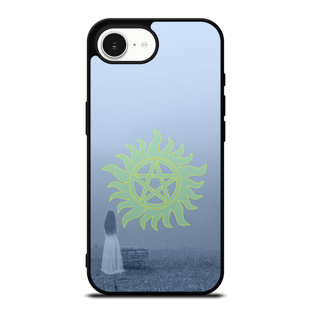 Supernatural Mith iPhone 16e case black TPU silicone rubber protective cover by Casedear