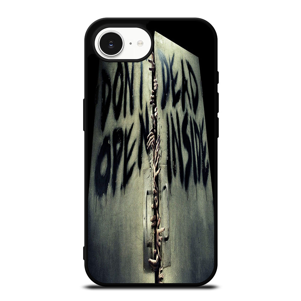 THE WALKING DEAD iPhone 16e case black TPU silicone rubber protective cover by Casedear
