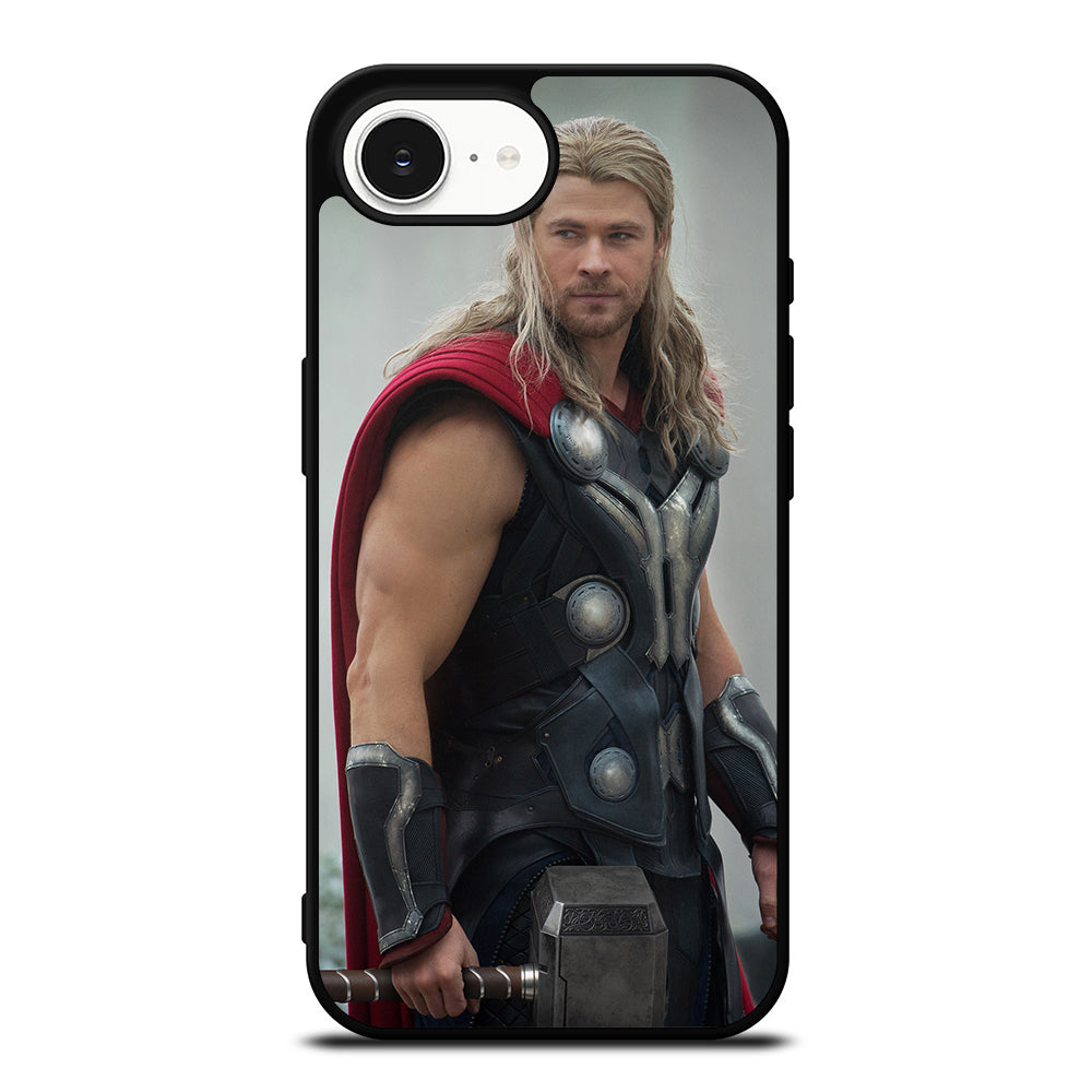 THOR AVENGERS AGE OF ULTRON iPhone 16e case black TPU silicone rubber protective cover by Casedear