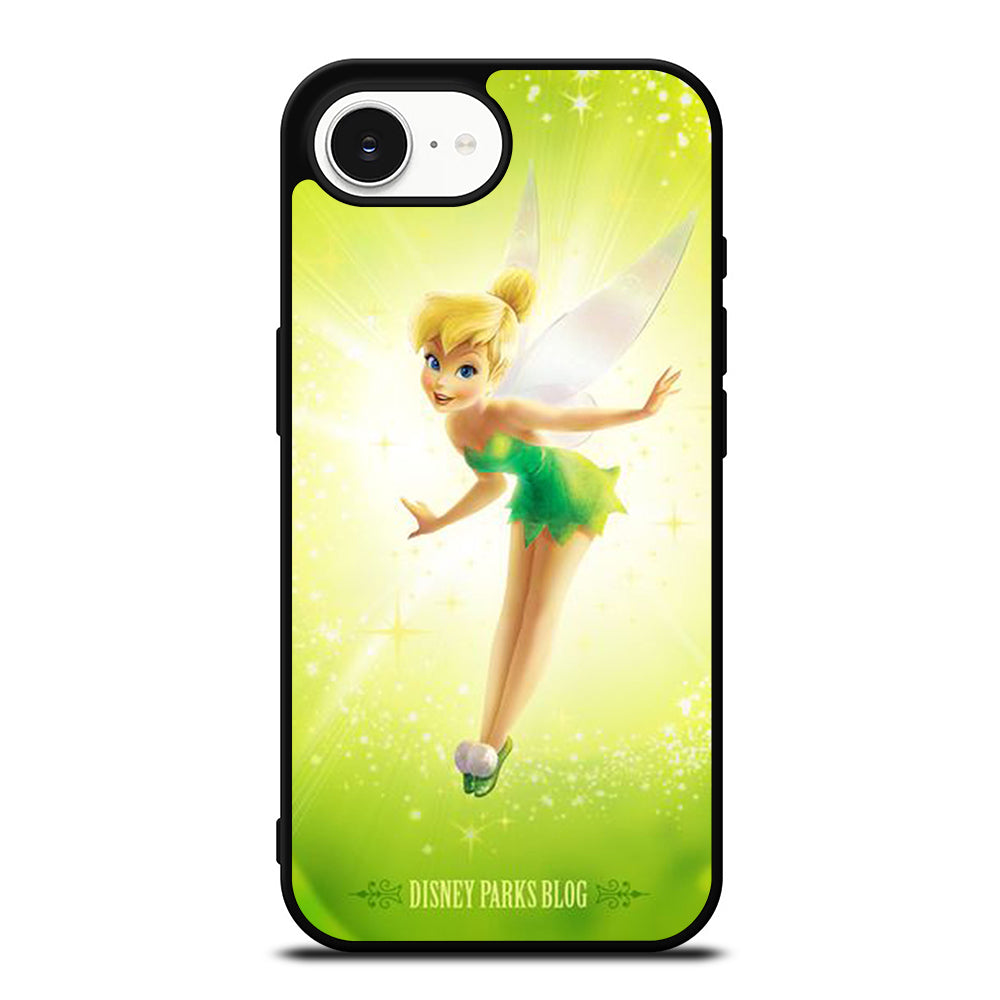 TINKERBELL DISNEY PARKS iPhone 16e case black TPU silicone rubber protective cover by Casedear