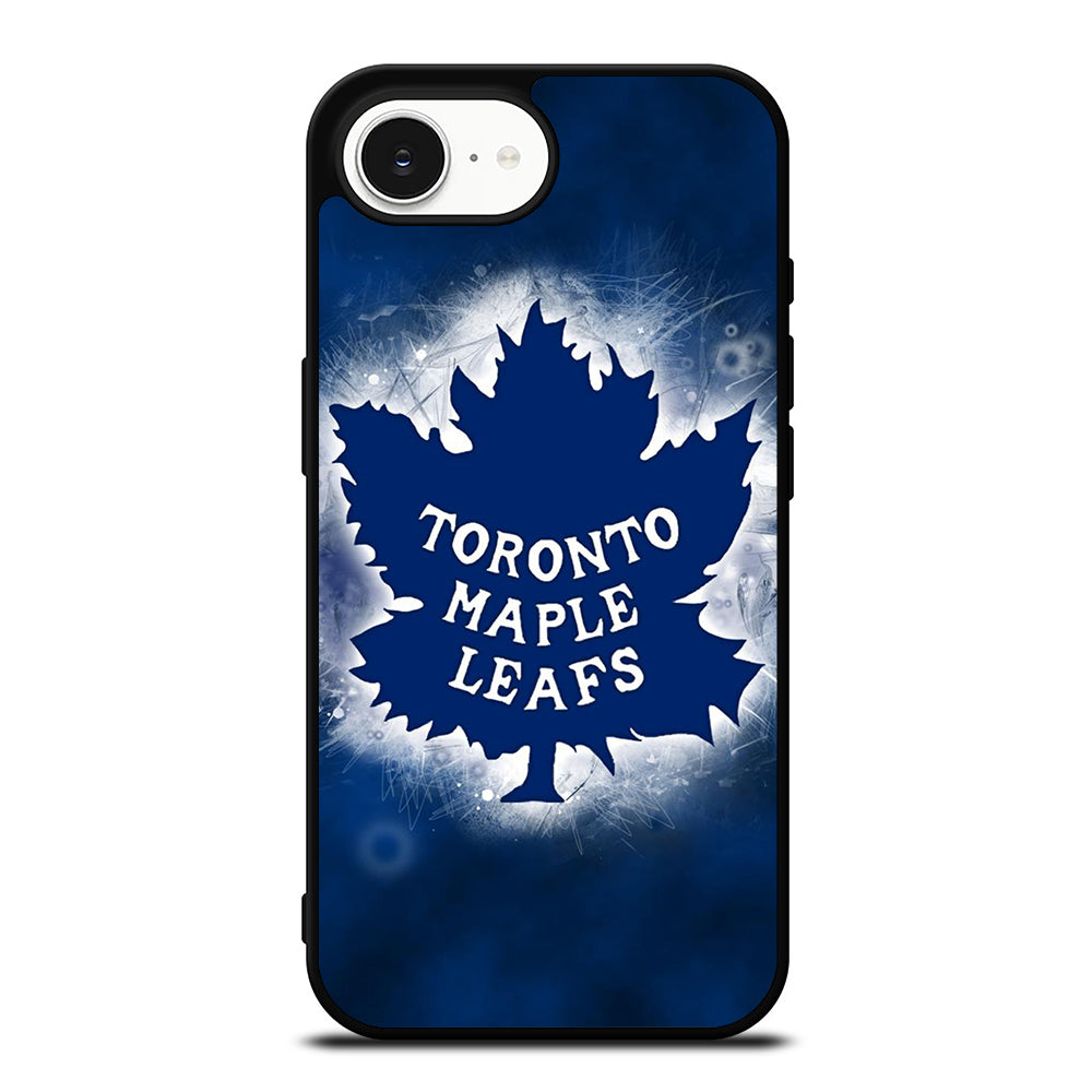 TORONTO MAPLE LEAFS iPhone 16e case black TPU silicone rubber protective cover by Casedear