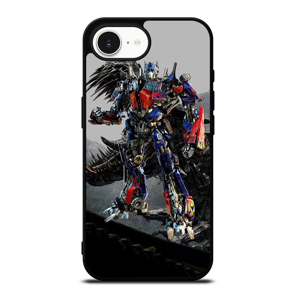 TRANSFORMERS OPTIMUS PRIME iPhone 16e case black TPU silicone rubber protective cover by Casedear