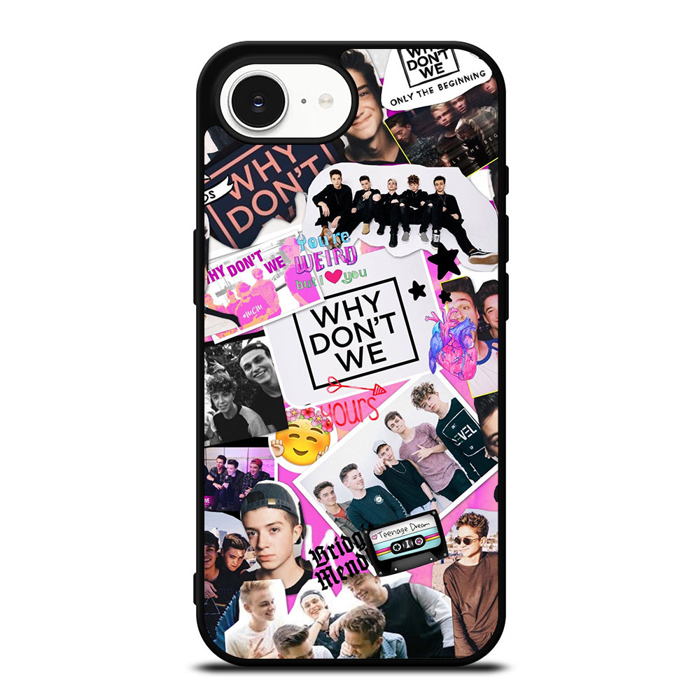 Teenage Why Don't We Dream iPhone 16e case black TPU silicone rubber protective cover by Casedear