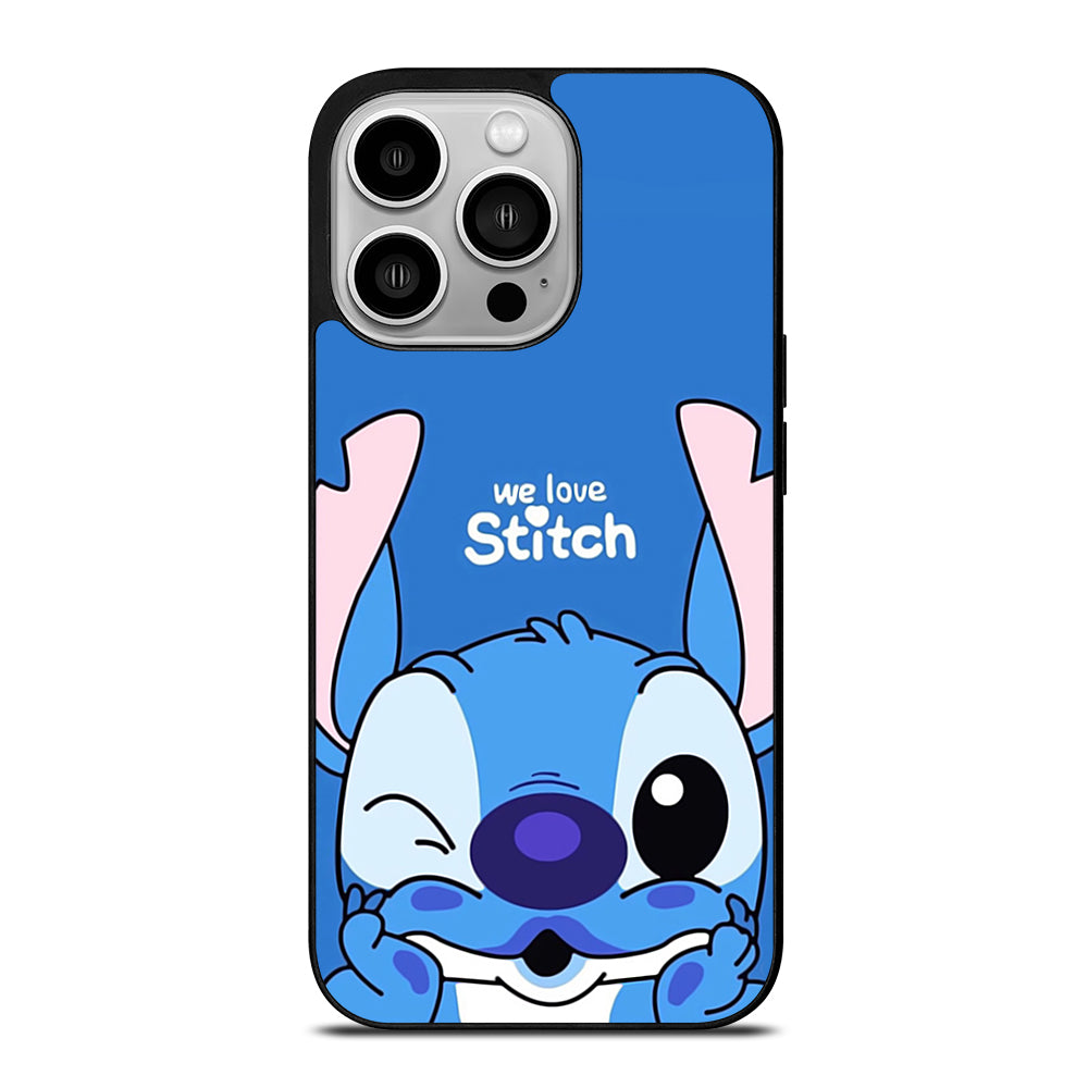 The Cute Stitch Cartoon Galaxy iPhone 14 Pro Case