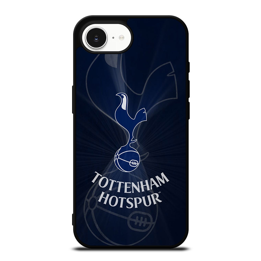 Tottenham Hotspur iPhone 16e case black TPU silicone rubber protective cover by Casedear