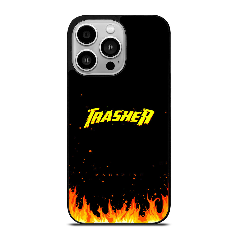 Trasher Smoldering Font iPhone 14 Pro Case