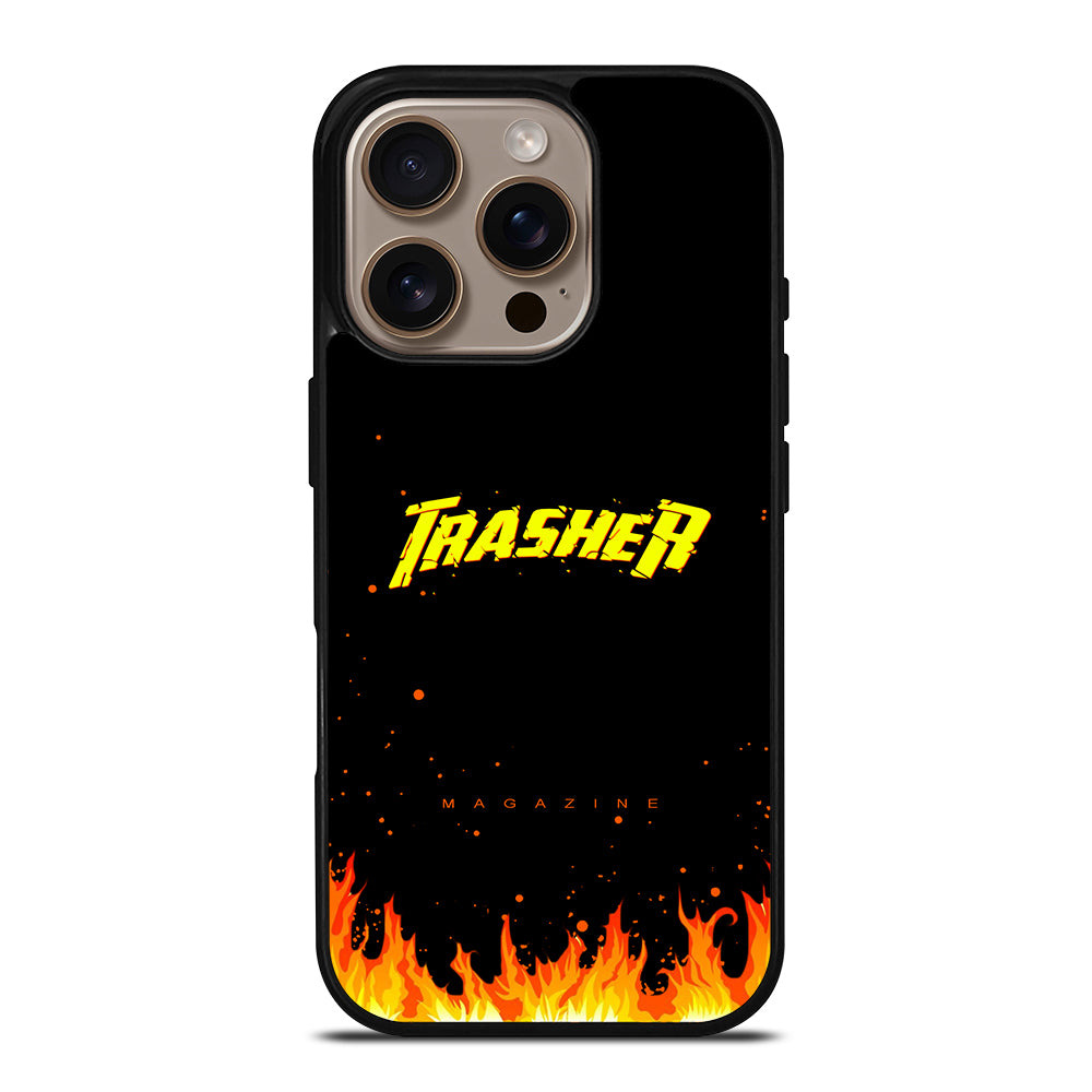 Trasher Smoldering Font iPhone 16 Pro Case