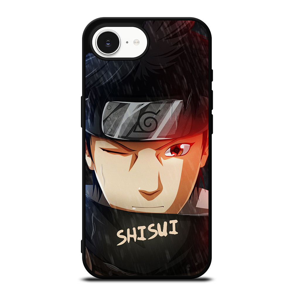 Uchiha Shisui Naruto Anime iPhone 16e case black TPU silicone rubber protective cover by Casedear