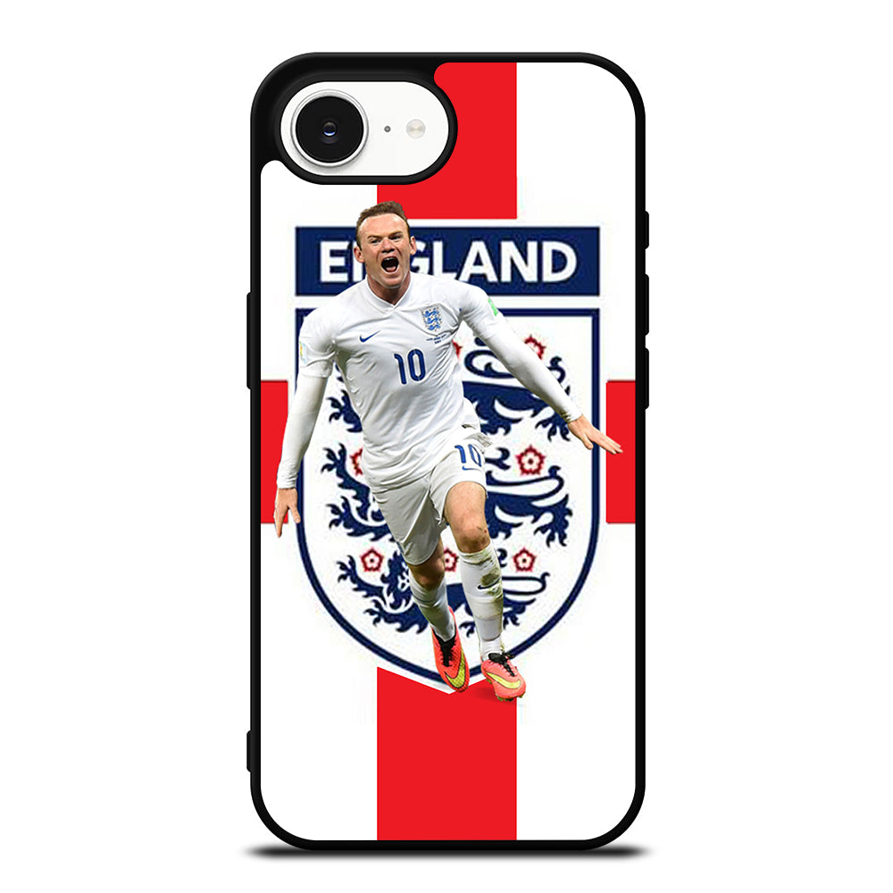 WAYNE ROONEY FOR ENGLAND iPhone 16e case black TPU silicone rubber protective cover by Casedear
