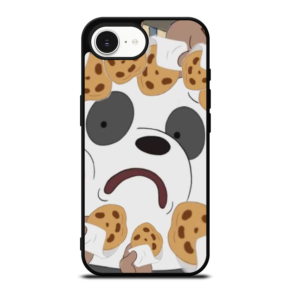 WE BARE BEARS MODE ON iPhone 16e case black TPU silicone rubber protective cover by Casedear