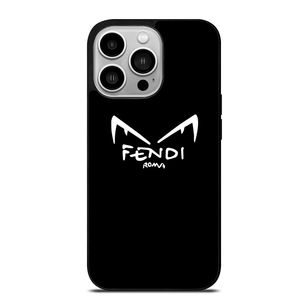 WHITE FENDI ROMA EYES iPhone 14 Pro Case