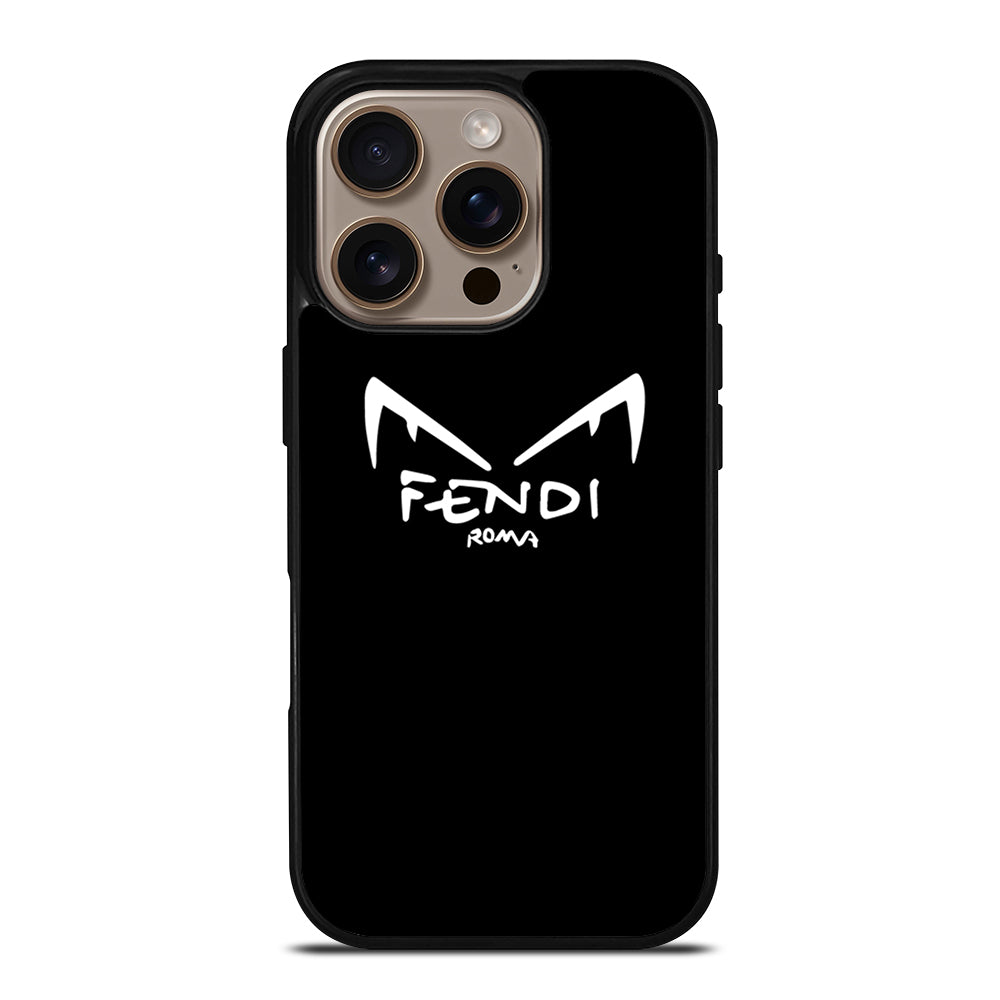 WHITE FENDI ROMA EYES iPhone 16 Pro Case