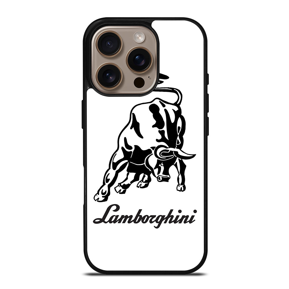 WHITE LAMBORGHINI iPhone 16 Pro Case