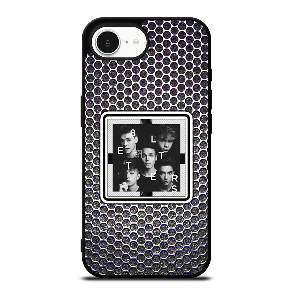 Why Don't We Poster iPhone 16e case black TPU silicone rubber protective cover by Casedear