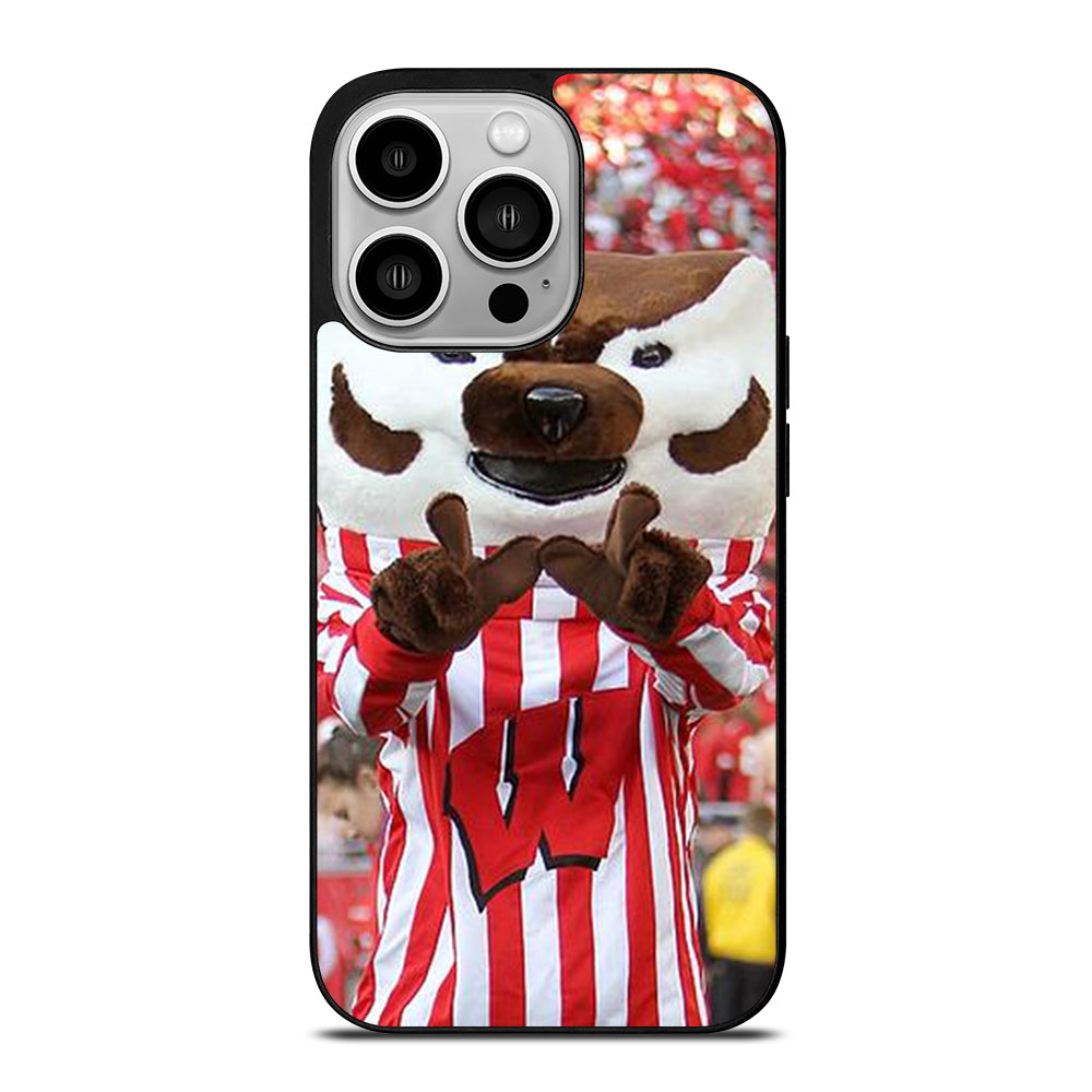 Wisconsin Mascot Image iPhone 14 Pro Case