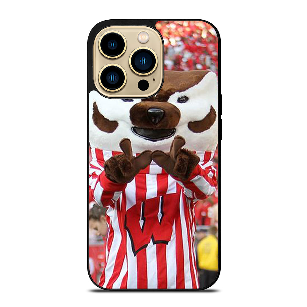 Wisconsin Mascot Image iPhone 14 Pro Max Case