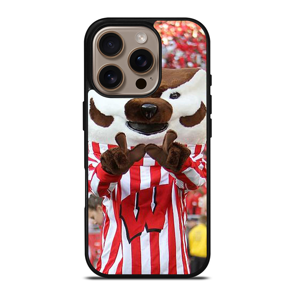 Wisconsin Mascot Image iPhone 16 Pro Case