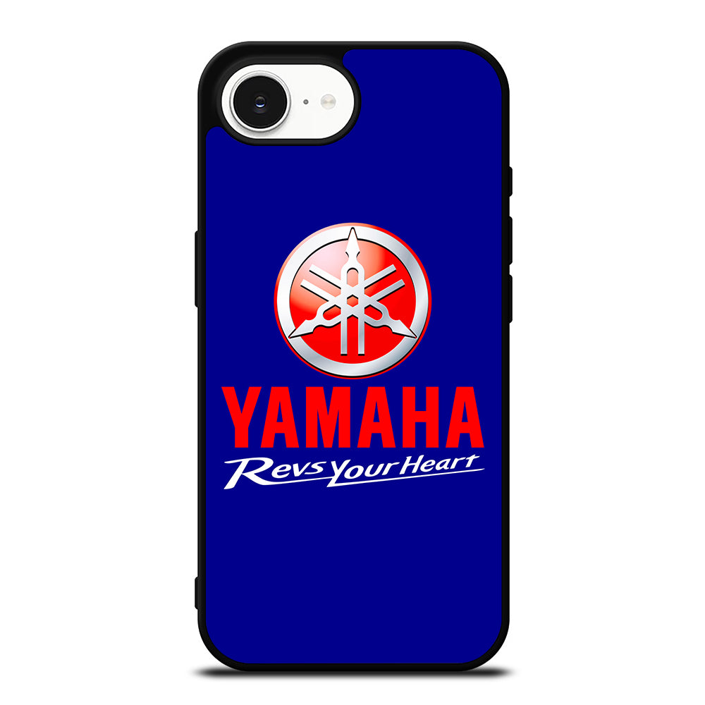 YAMAHA MOTOR LOGO iPhone 16e case black TPU silicone rubber protective cover by Casedear