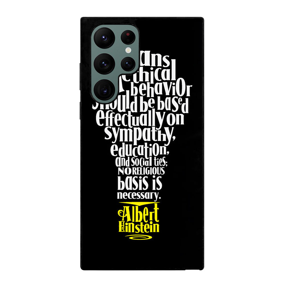 ALBERT EINSTEIN 'S THINKING Samsung Galaxy S22 Ultra 5G Case